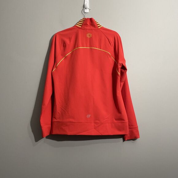 Puma Cobra Golf Red Jacket XL Quarter-Zip Long Sleeve Cell Storm Tech Sporty - Picture 2 of 16